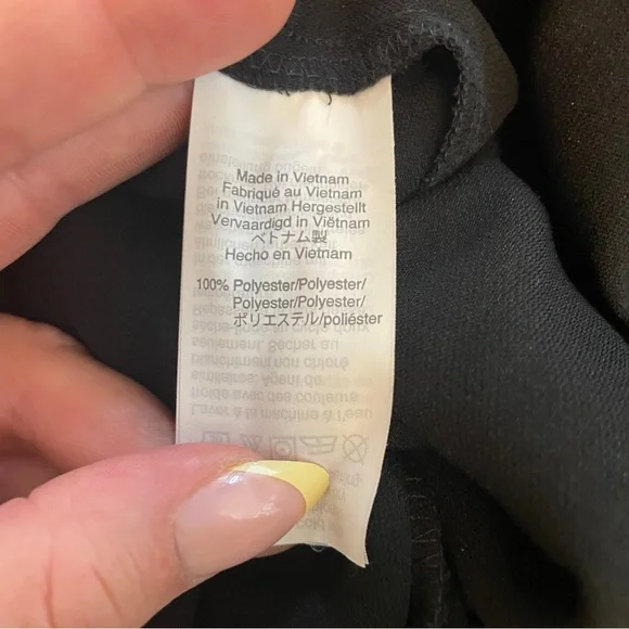 ew J Crew Size Large Black Cuffed Camp Shirt Jumpsuit Womens Button Pockets - Picture 10 of 10